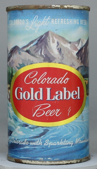 Gold Label (colorado) Beer Flat Top Can