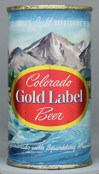 Gold Label (colorado) Beer Flat Top Can