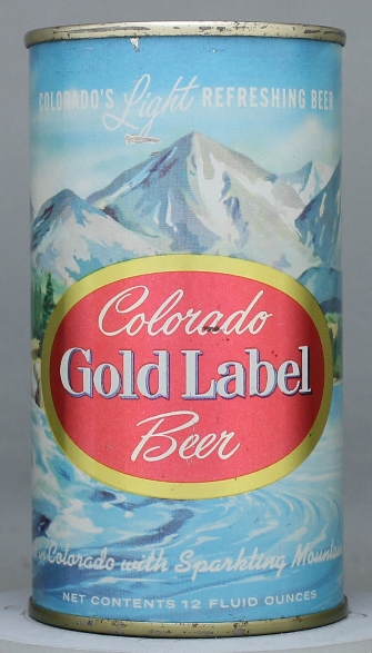 Gold Label (colorado) Beer Flat Top Can