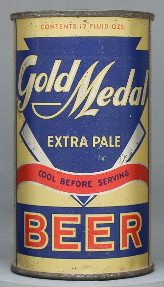 Gold Medal Extra Pale Beer Flat Top Can