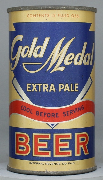Gold Medal Extra Pale Beer Flat Top Can