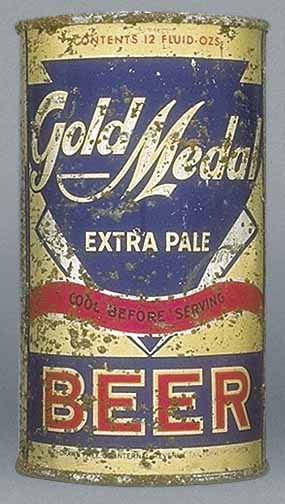 Gold Medal Extra Pale Beer Flat Top Can