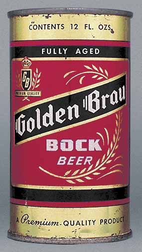 Golden Brau Bock Flat Top Can