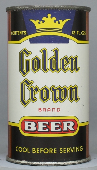 Golden Crown Brand Beer Flat Top Can