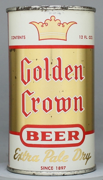 Golden Crown Extra Pale Dry Beer Flat Top Can