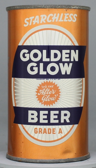 Golden Glow Grade A Beer Flat Top Can
