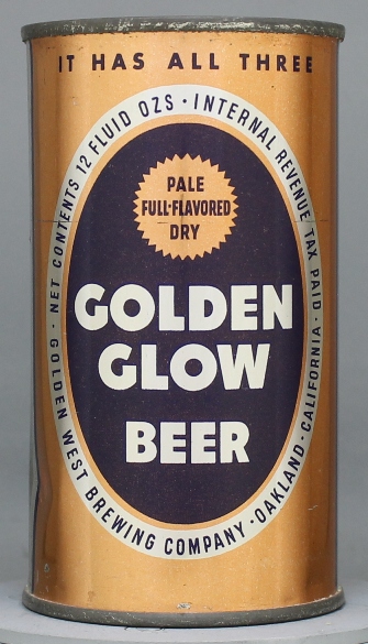 Golden Glow Pale Dry Beer Flat Top Can
