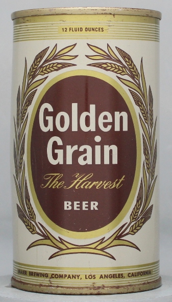 Golden Grain Beer Flat Top Can