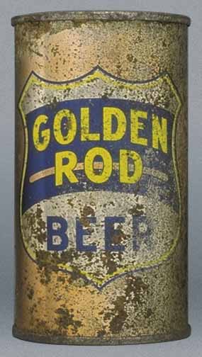 Golden Rod Beer Flat Top Can