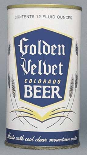 Golden Velvet Colorado Beer Flat Top Can