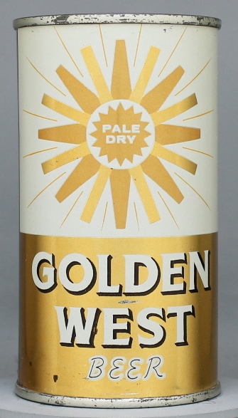 Golden West Pale Dry Beer Flat Top Can