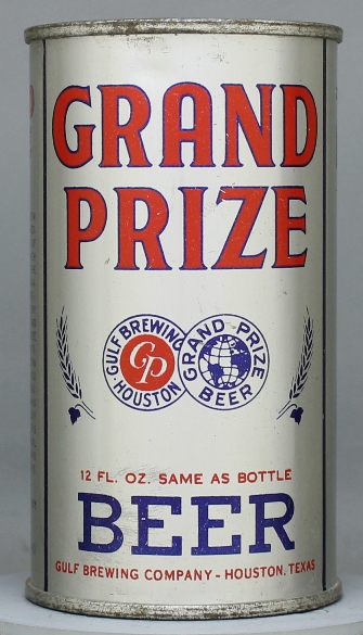 Grand Prize Beer Flat Top Can