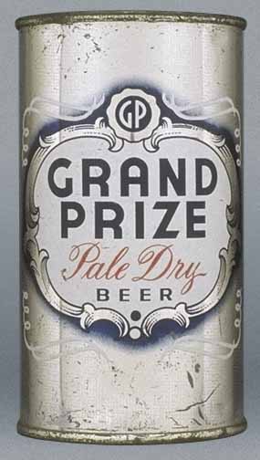 Grand Prize Pale Dry Beer Flat Top Can