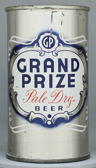 Grand Prize Pale Dry Beer Flat Top Can