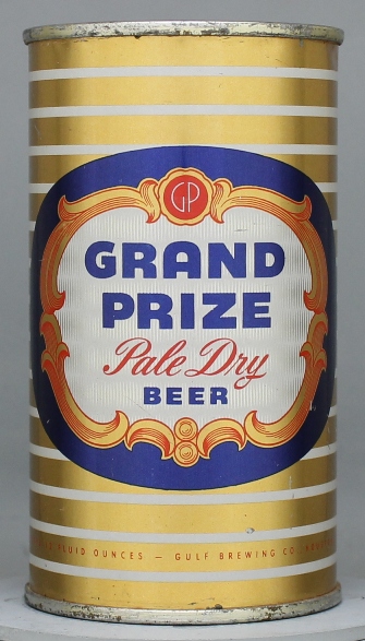 Grand Prize Pale Dry Beer Flat Top Can