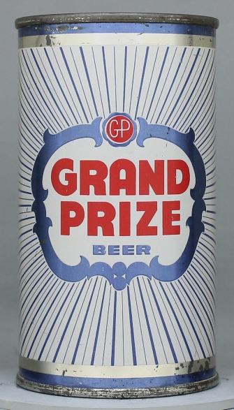 Grand Prize Beer Flat Top Can