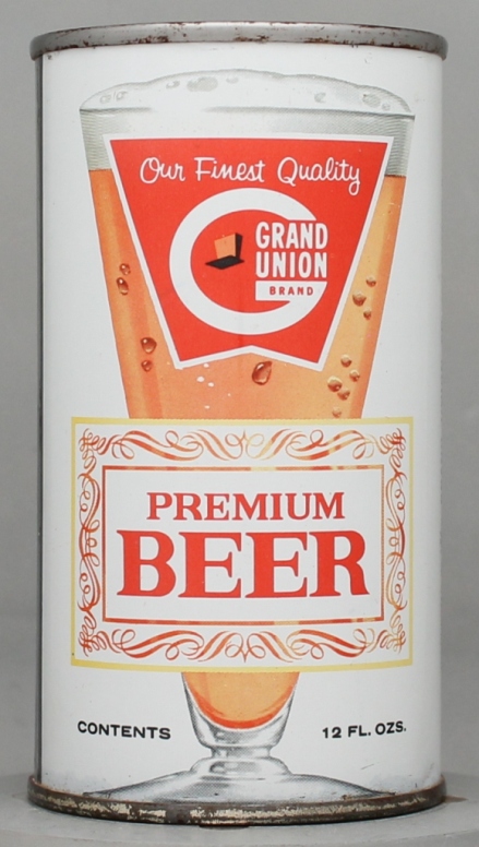 Grand Union Premium Beer Flat Top Can