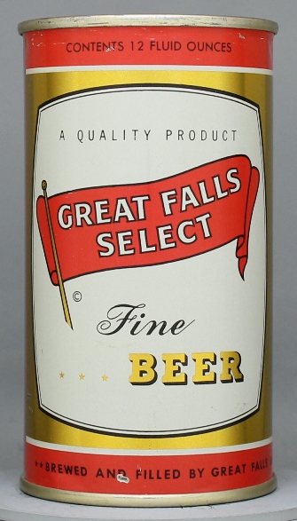 Great Falls Select Beer Flat Top Can