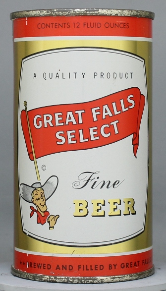 Great Falls Select Beer Flat Top Can