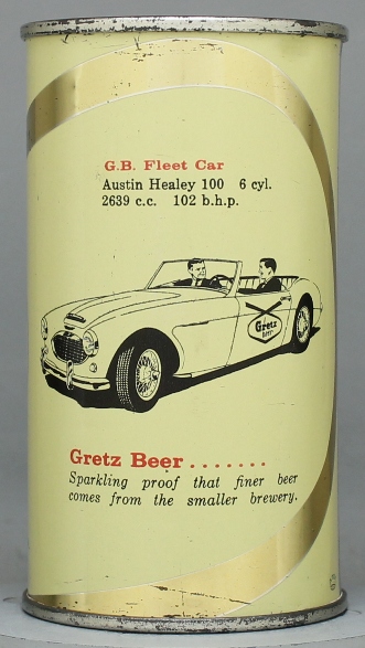 Gretz Beer Flat Top Can