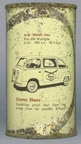Gretz Beer Flat Top Can