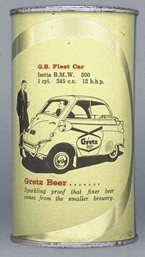 Gretz Beer Flat Top Can