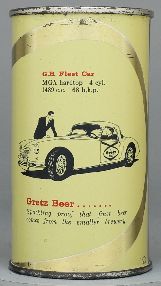 Gretz Beer Flat Top Can