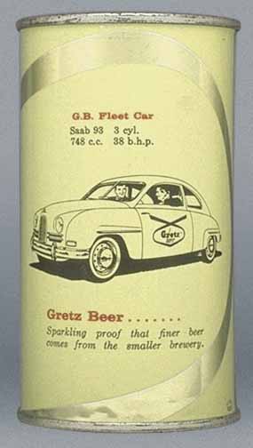 Gretz Beer Flat Top Can
