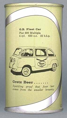Gretz Beer Flat Top Can