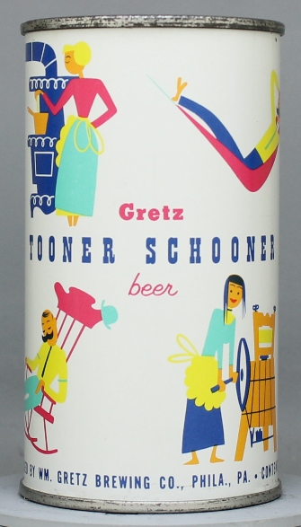 Gretz Tooner Schooner Beer Flat Top Can