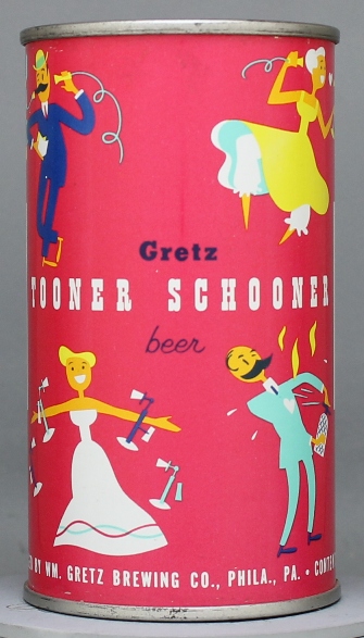 Gretz Tooner Schooner Beer Flat Top Can