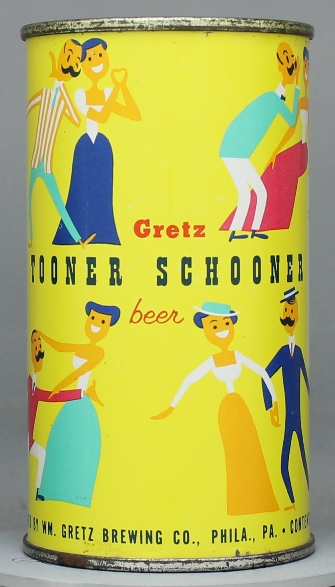 Gretz Tooner Schooner Beer Flat Top Can