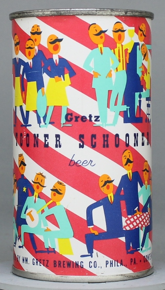 Gretz Tooner Schooner Beer Flat Top Can