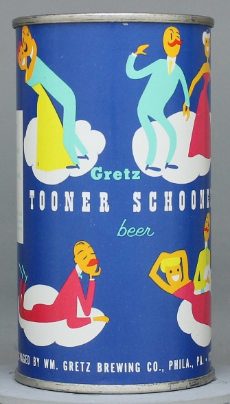 Gretz Tooner Schooner Beer Flat Top Can