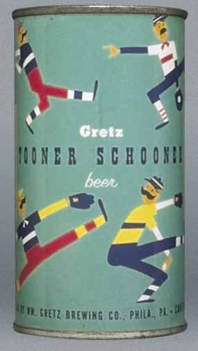 Gretz Tooner Schooner Beer Flat Top Can