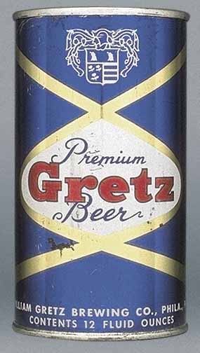 Gretz Premium Beer Flat Top Can