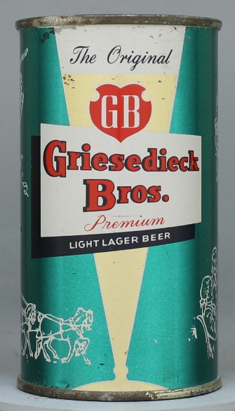 Griesedieck Bros. Beer Flat Top Can