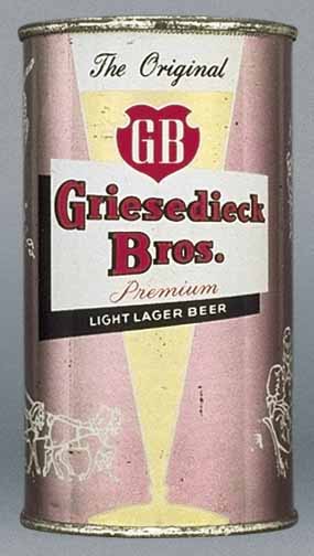 Griesedieck Bros. Beer Flat Top Can