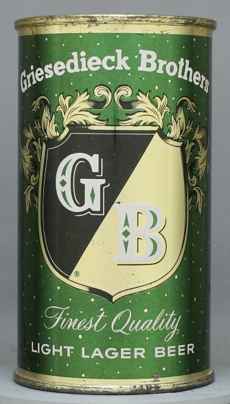 Gb Light Lager Beer Flat Top Can