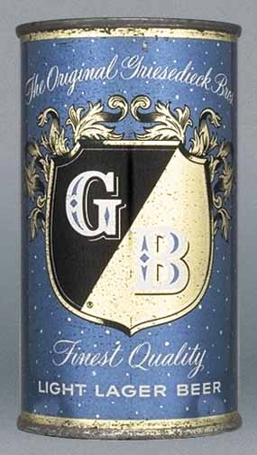 Gb Light Lager Beer Flat Top Can