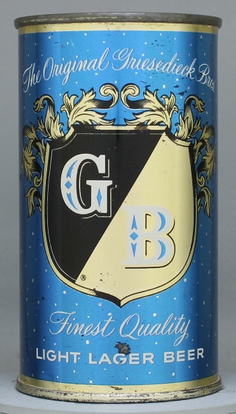 Gb Light Lager Beer Flat Top Can