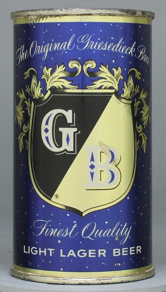 Gb Light Lager Beer Flat Top Can