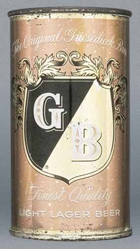 Gb Light Lager Beer Flat Top Can