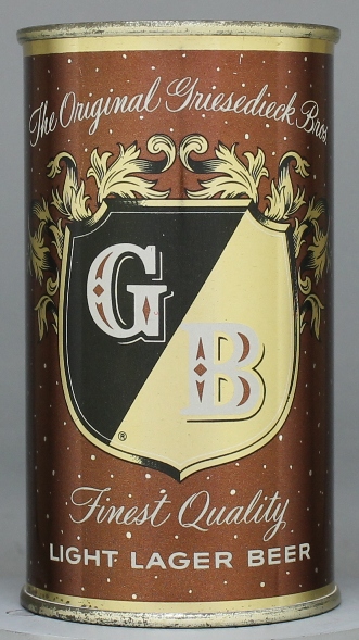 Gb Light Lager Beer Flat Top Can