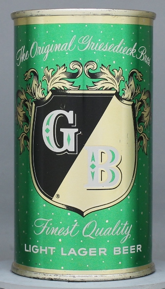 Gb Light Lager Beer Flat Top Can