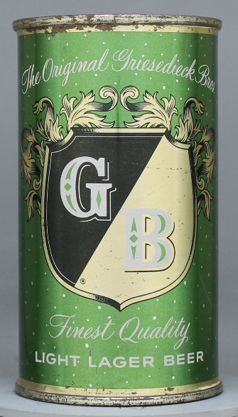 Gb Light Lager Beer Flat Top Can