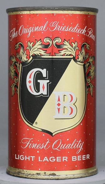 Gb Light Lager Beer Flat Top Can