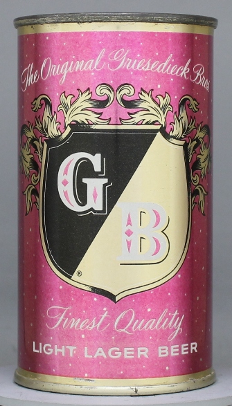Gb Light Lager Beer Flat Top Can