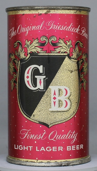 Gb Light Lager Beer Flat Top Can
