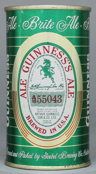 Guinness's Ale Flat Top Can
